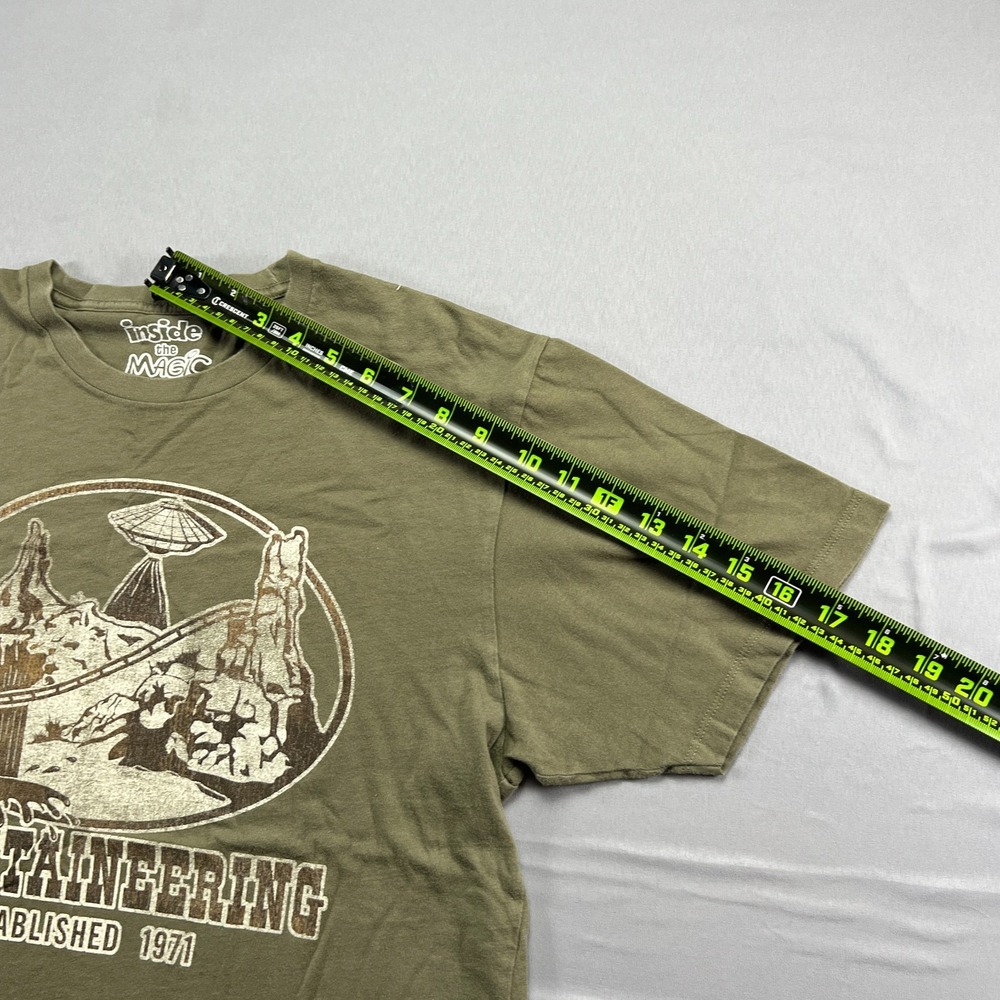 Inside The Magic T Shirt Women Large Olive Green Mountaineering Established 1971 - Picture 5 of 6